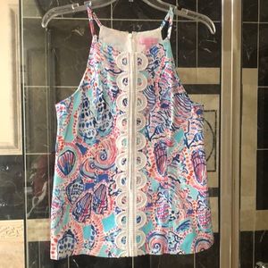 Lilly Pulitzer top, size 10, worn once, excellent condition.